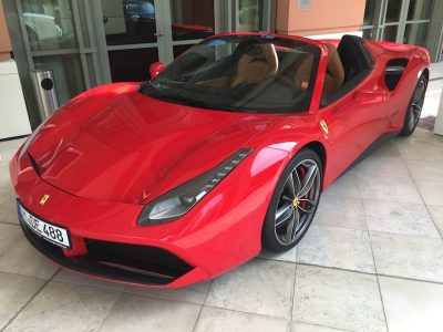 rent a ferrari 488 spider in munich