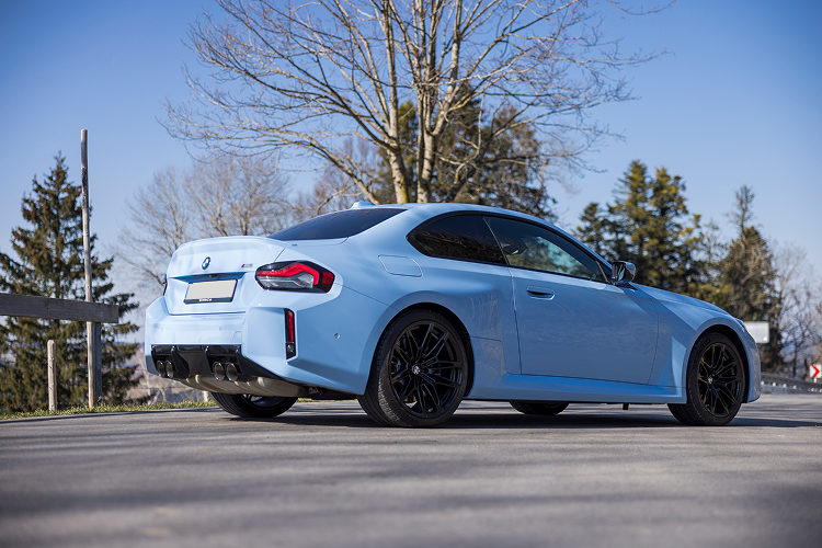 Side view BMW M2 Coupe at Lake Constance