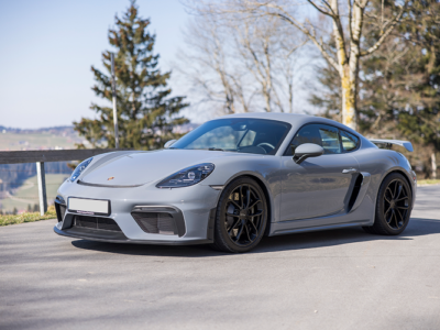 Rent a Porsche Cayman GT4 on Lake Constance