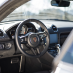 Interior features Porsche Cayman GT4 on Lake Constance