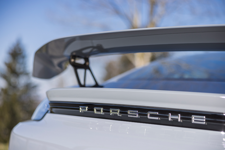 Brand Porsche Cayman GT4 on Lake Constance