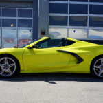 Side view Chevrolet Corvette C8 Stingray in Linz