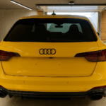 Back view Audi RS4 Avant in Hufstein