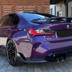 Back view BMW M3 Competition in Imst