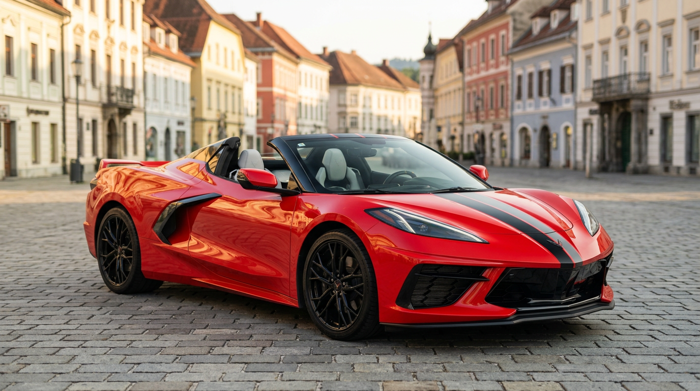 Rent a Chevrolet Corvette C8 Stingray Convertible in Leoben Hero