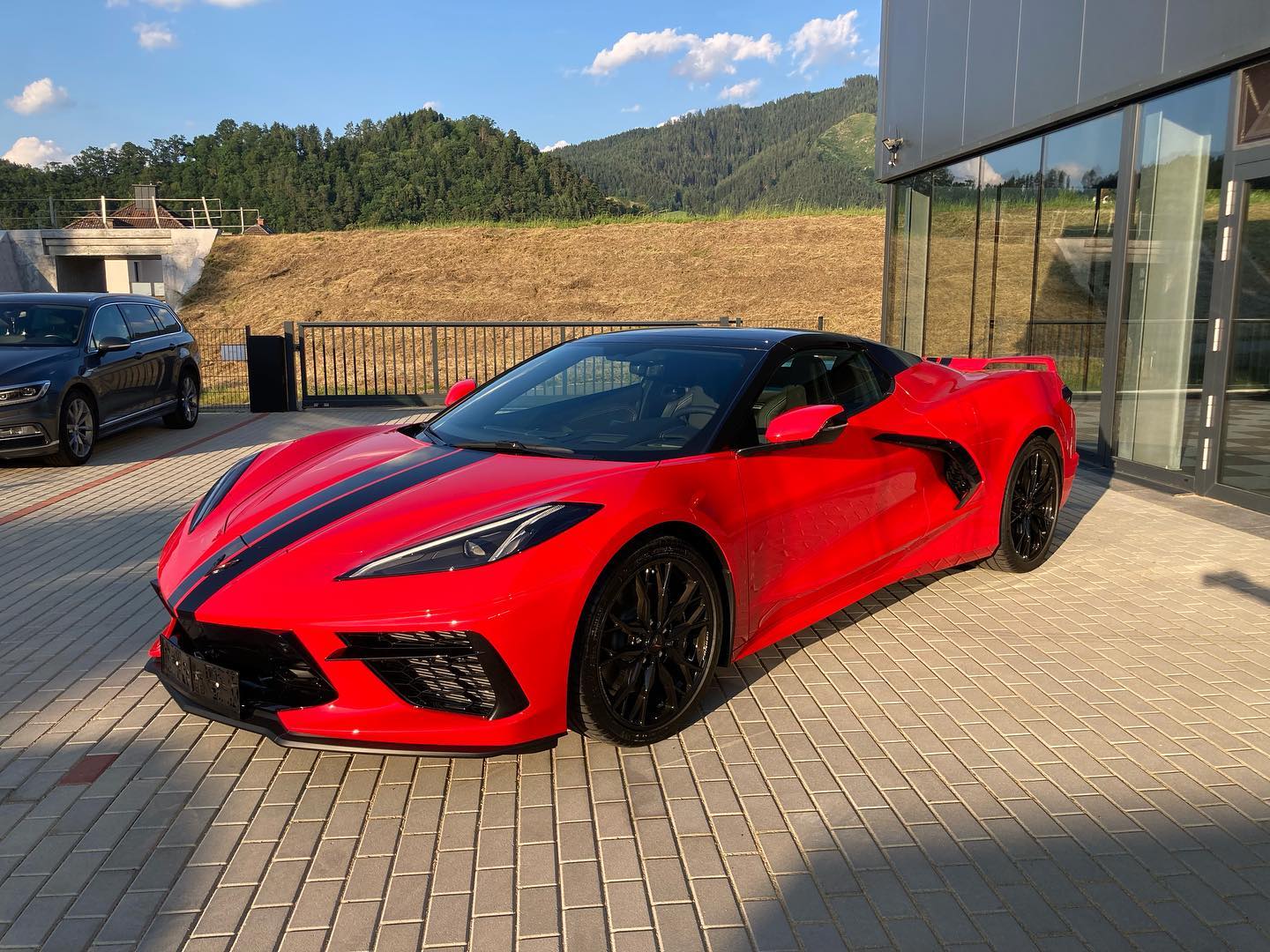 Rent a Chevrolet Corvette C8 Stingray Convertible in Leoben Front